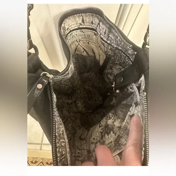 Rough & Tumble Custom Hobo Shoulder Crossbody Bag Brand New! - Picture 3 of 9